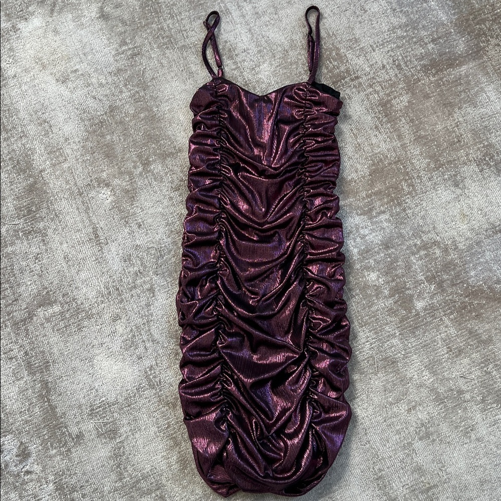 Katie J NYC Shimmering Purple Dress Size Large